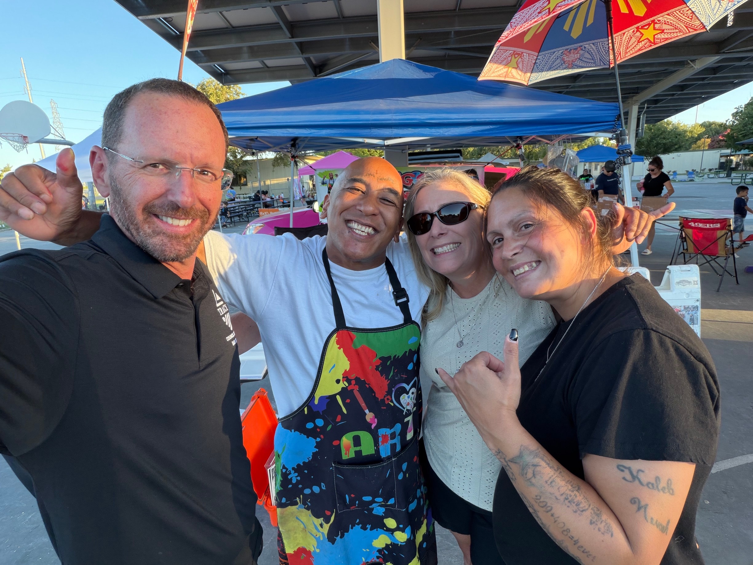 Dan Evans at a multicultural community festival